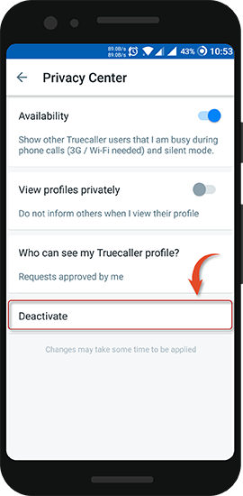 delete truecaller profile