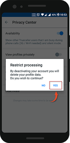 Remove Number From Trucaller