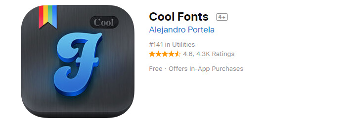 Fonts app. INKOLOR apps font.