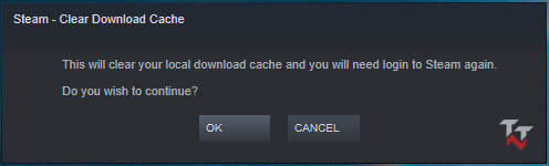 Clear download cache steam