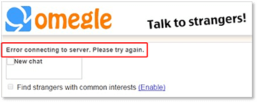 How To Fix Omegle Error Connecting To Server Please Try Again 100 Youtube