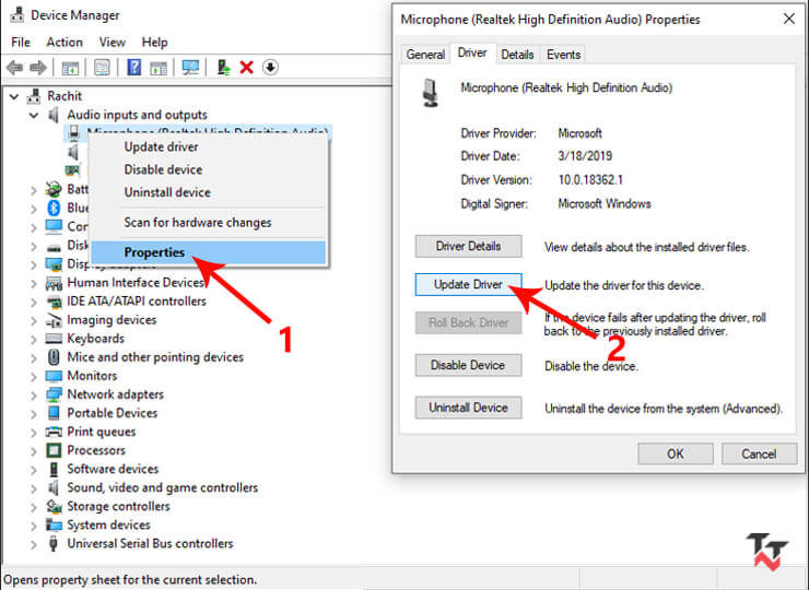 Update headset driver