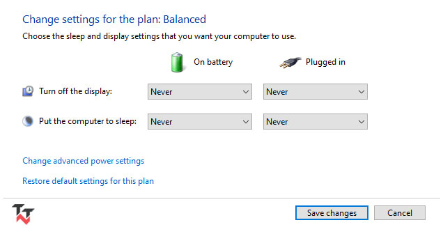 Disable Sleep Feature