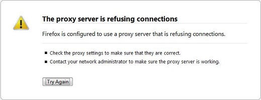 tor browser the proxy server is refusing connections мега
