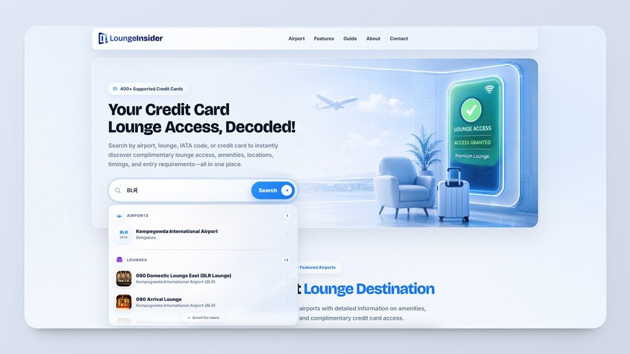 free airport lounge access